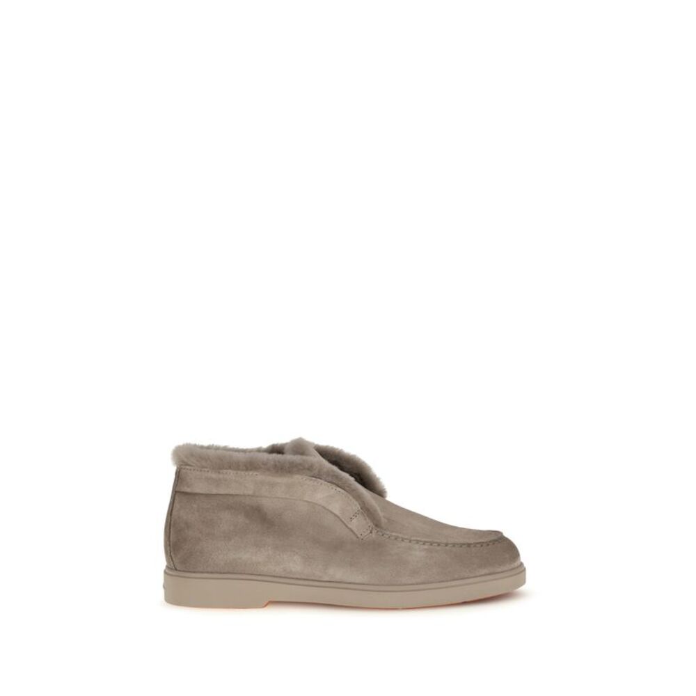 Santoni Women Fortune Suede Ankle Boots